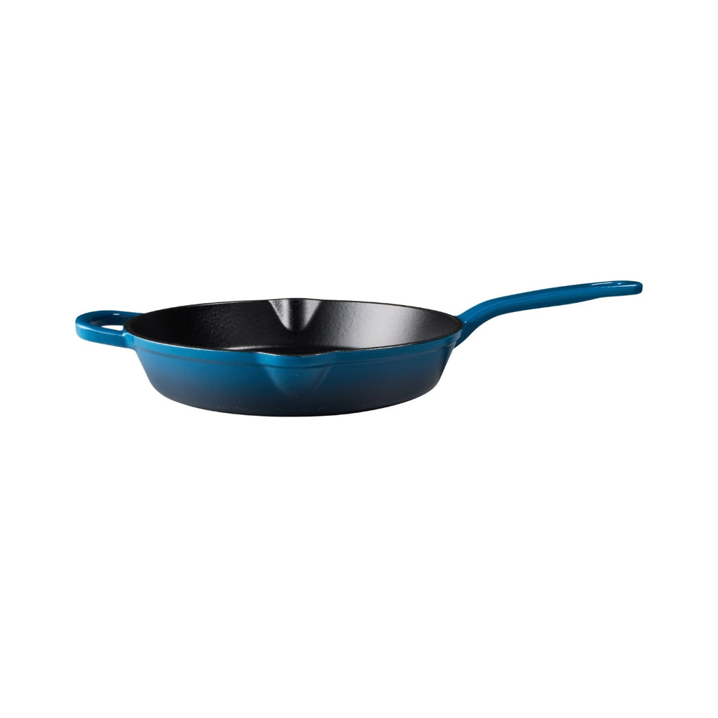 Poêle en fonte bleu nuit 26cm, livrée en coffret cadeau