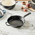 Poêle en fonte noire 26 cm avec emballage cadeau