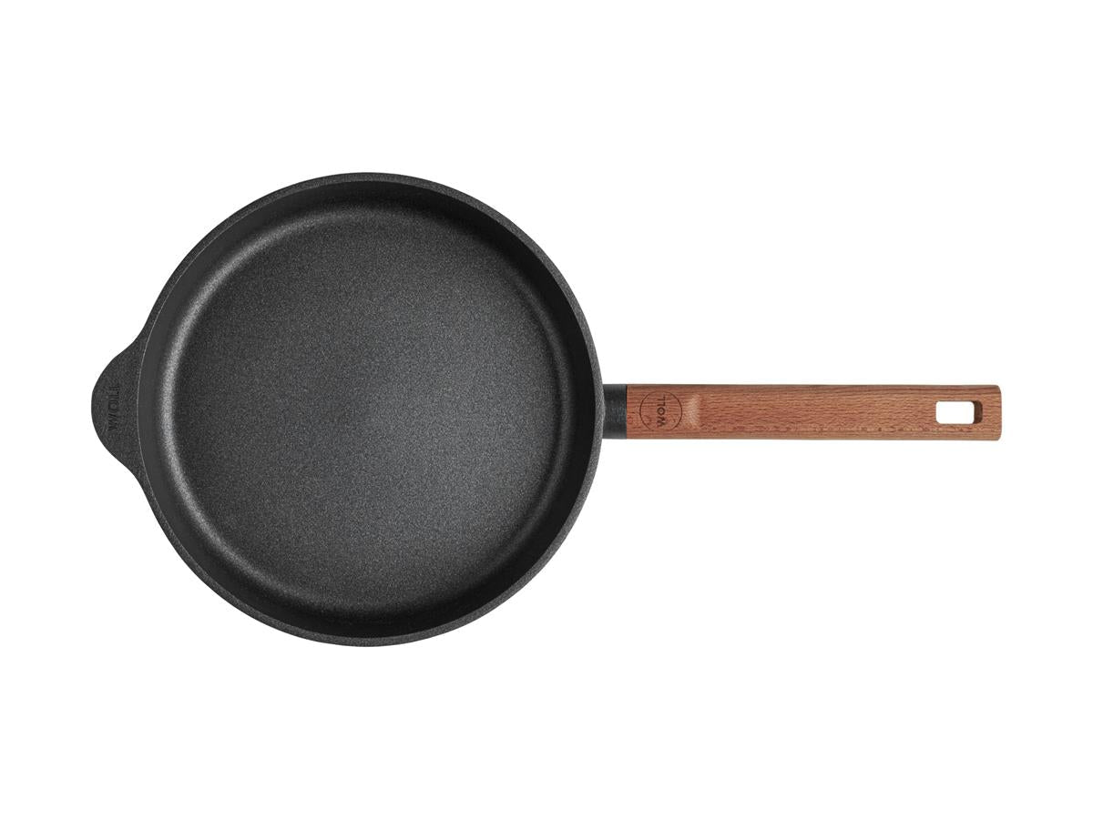 Poêle à frire manche bois 24 cm