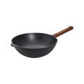 Wok 28cm avec manche en bois