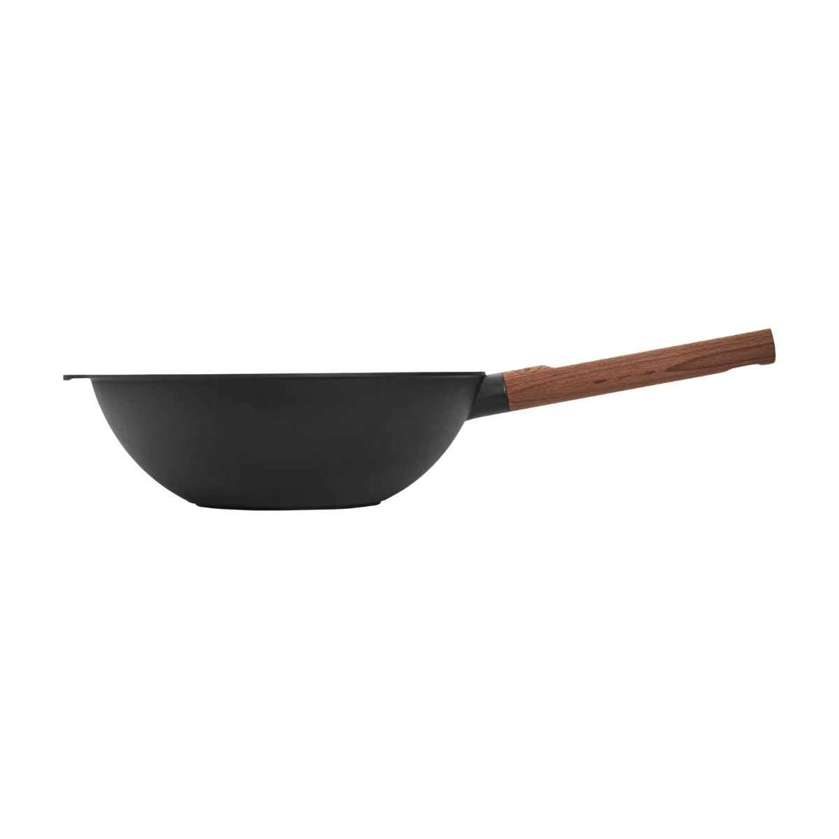 Wok 28cm avec manche en bois