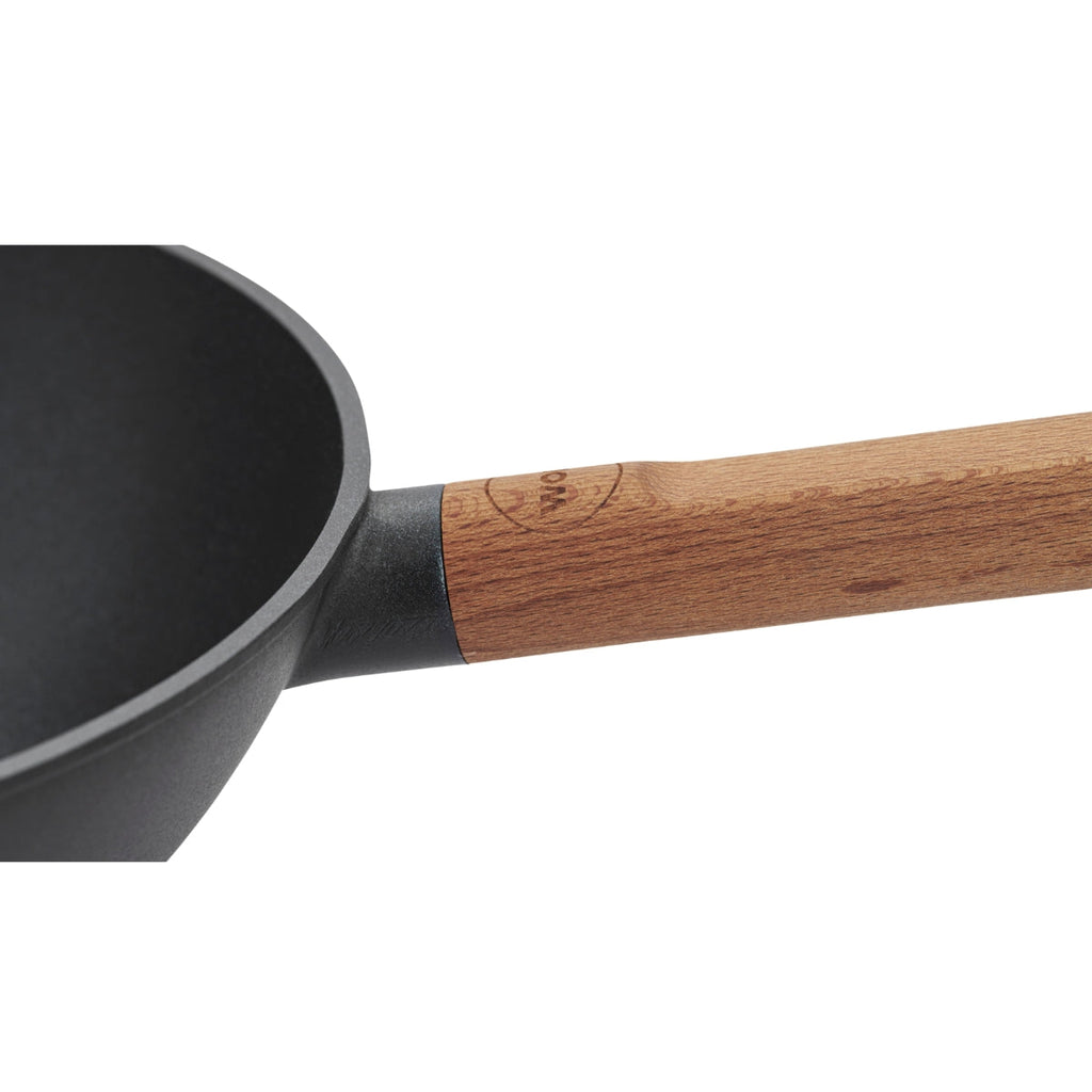 Wok 28cm avec manche en bois