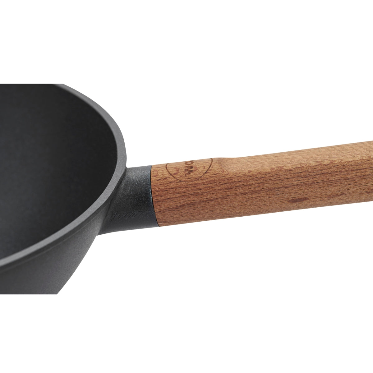 Wok 28cm avec manche en bois